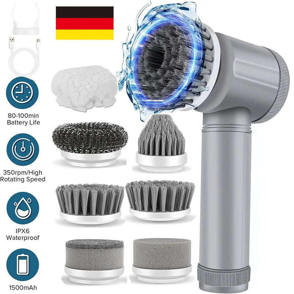 Cordless Electric Spin Scrubber for Kitchen & Bathroom