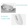 Product with curve electrode design and button start feature on a white background