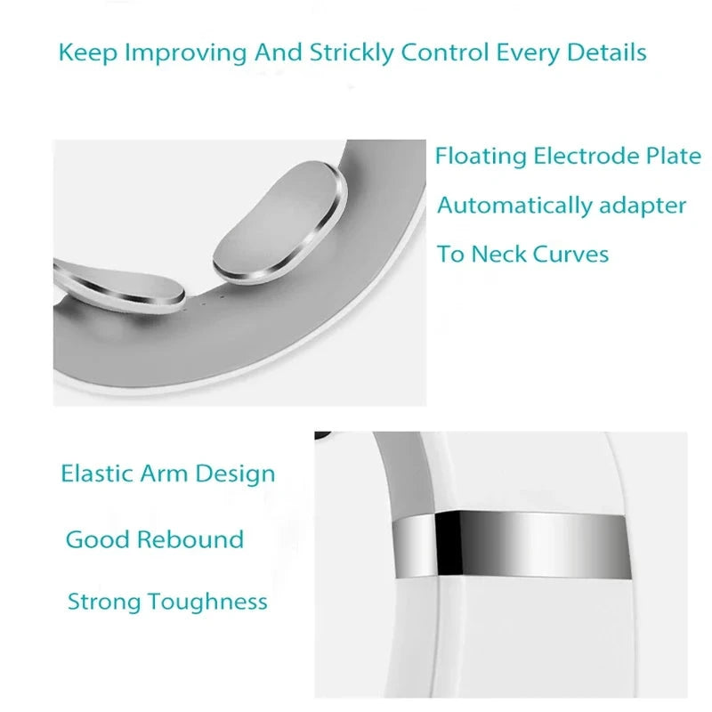 Product with floating electrode plate and elastic arm design on a white background