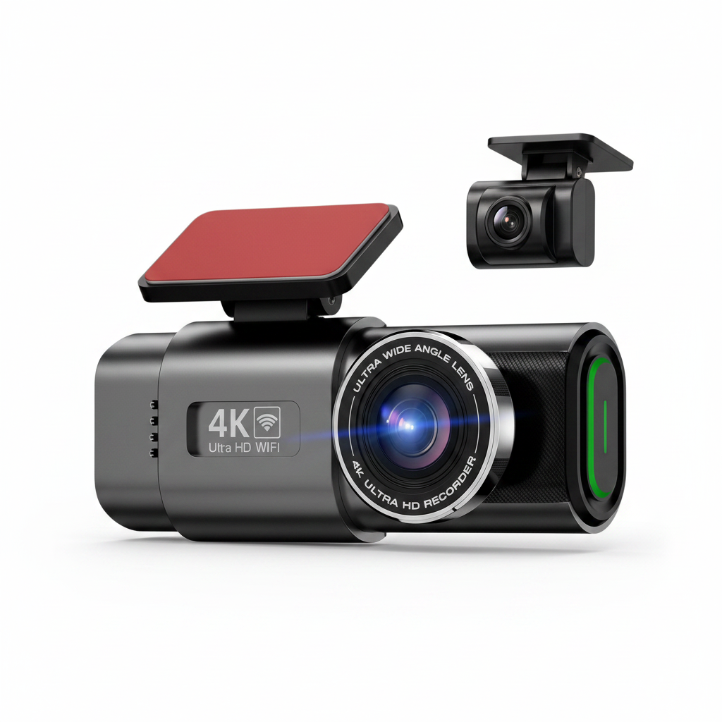 4K Dash Cam 3/4 View