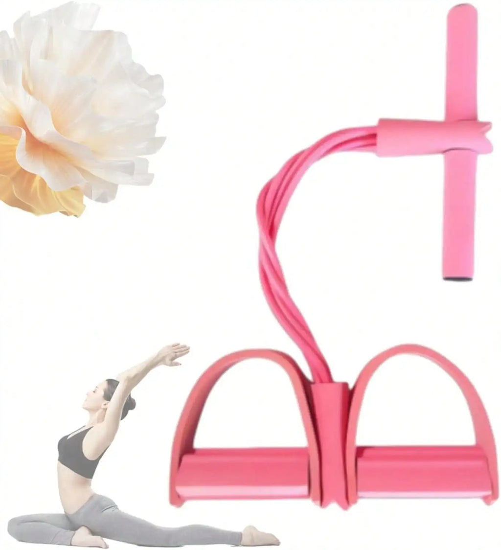 Pedal Resistance Band with Handles | Elastic Tension Rope Foot Pedal Puller