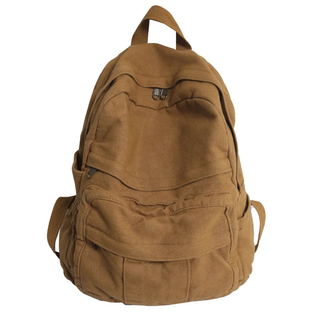Vintage Canvas Laptop Backpack for Women