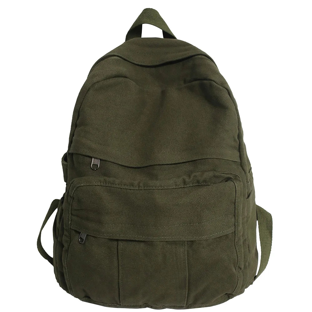 Vintage Canvas Laptop Backpack for Women