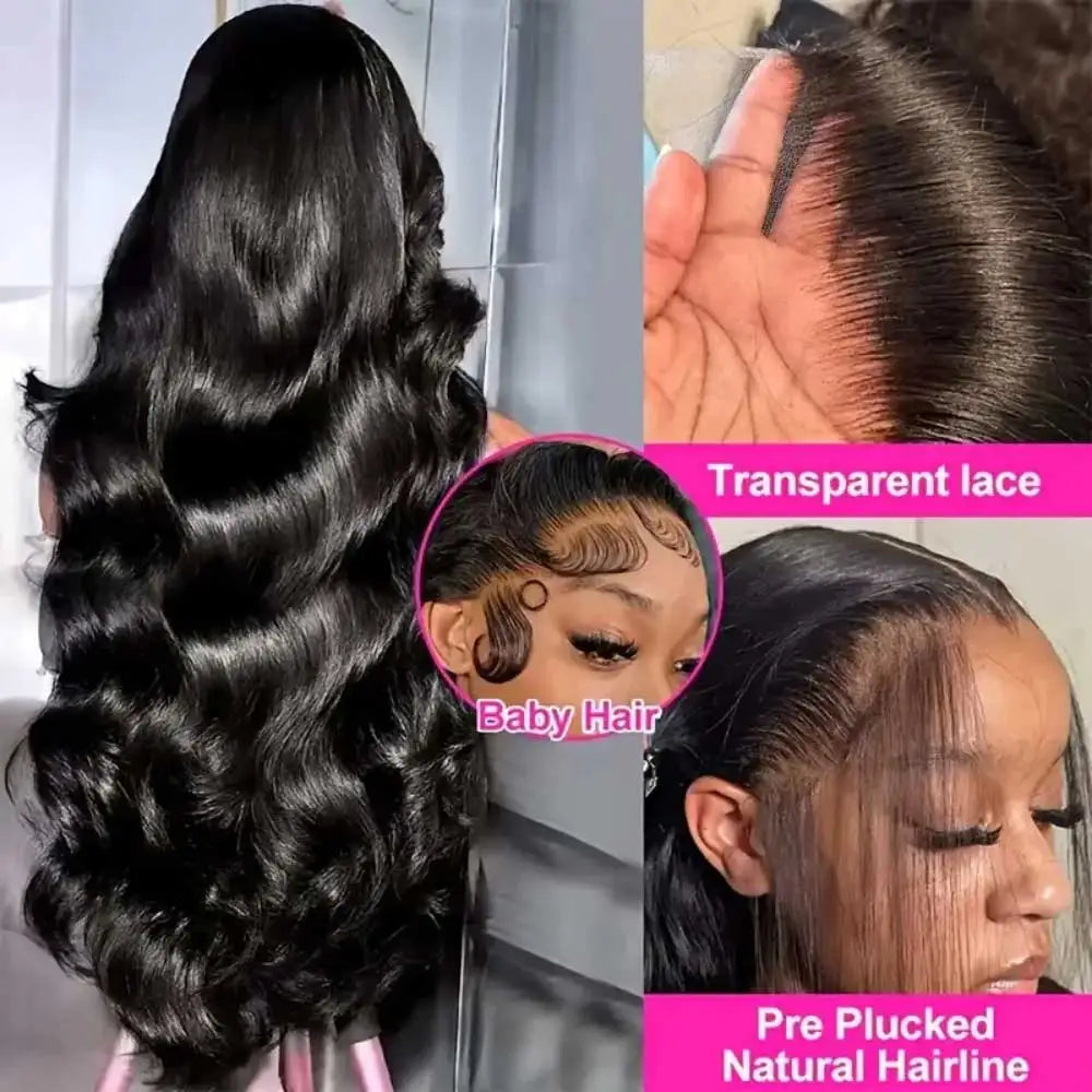 Brazilian Glueless Body Wave HD Lace Front Wig | Pre-Plucked Human Hair - ANDYS