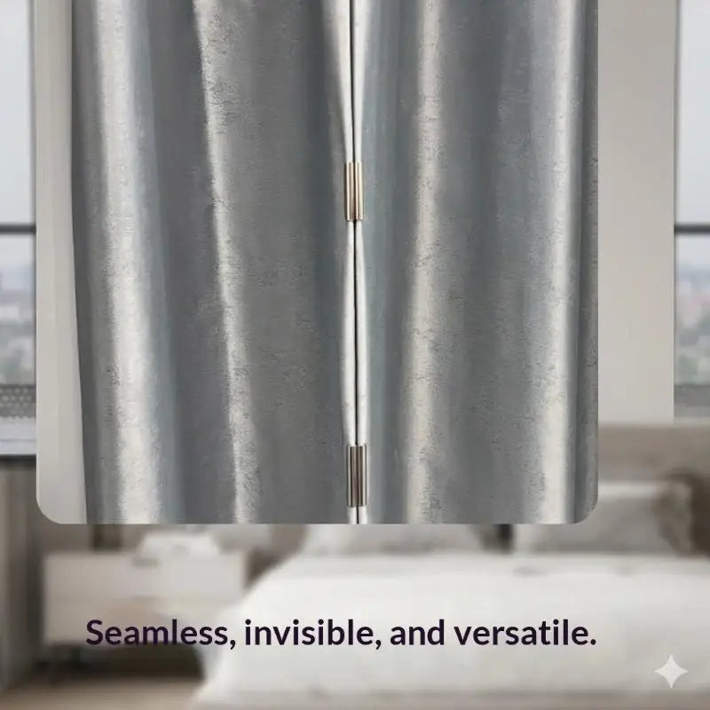 Strong Magnetic Curtain Clips – No-Drill Blackout Curtain Closures
