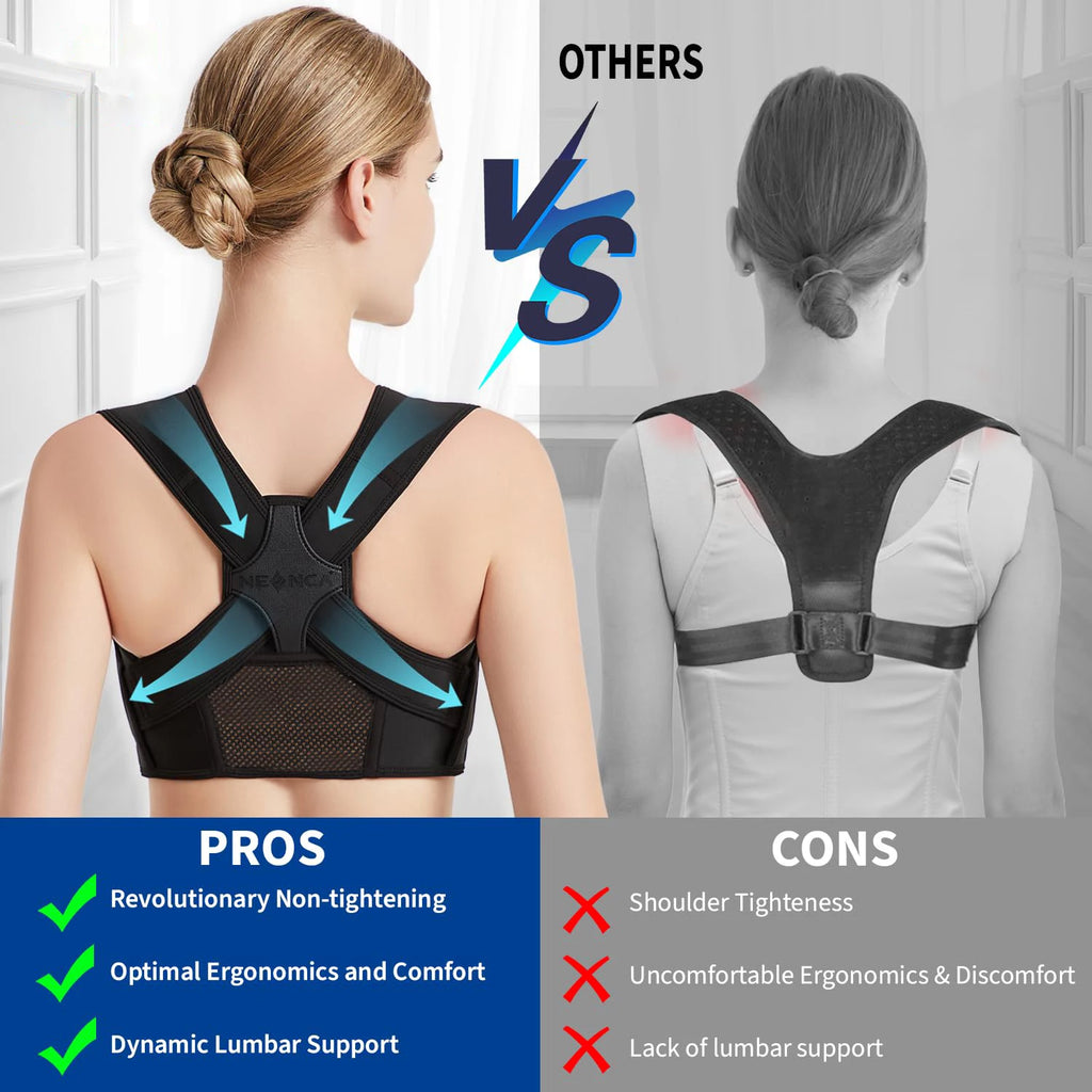 Adjustable Posture Corrector for Back Support | Breathable Shoulder Support Brace for Men & Women