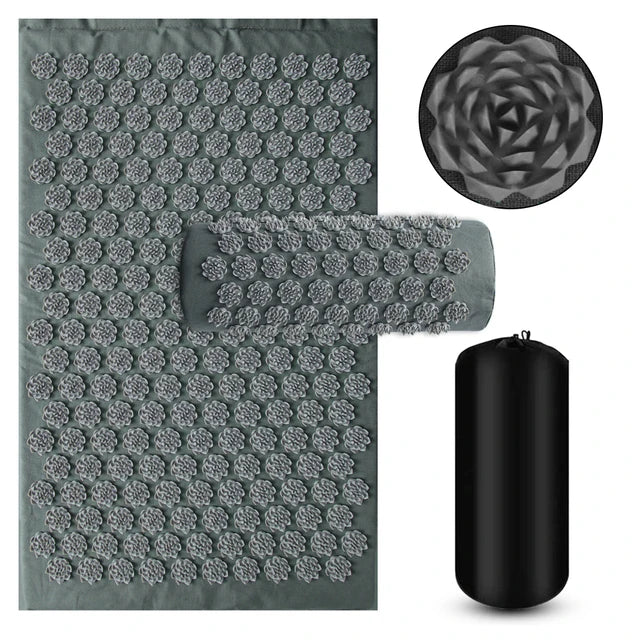 Acupressure Yoga Mat and Pillow Set
