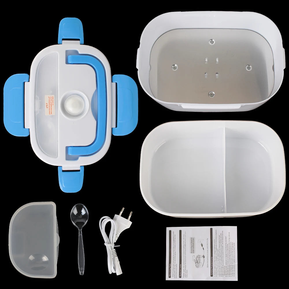 Collection of kitchen items including a container, spoon, plug, and paper on a black background