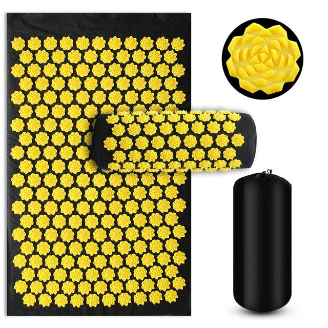 Acupressure Yoga Mat and Pillow Set