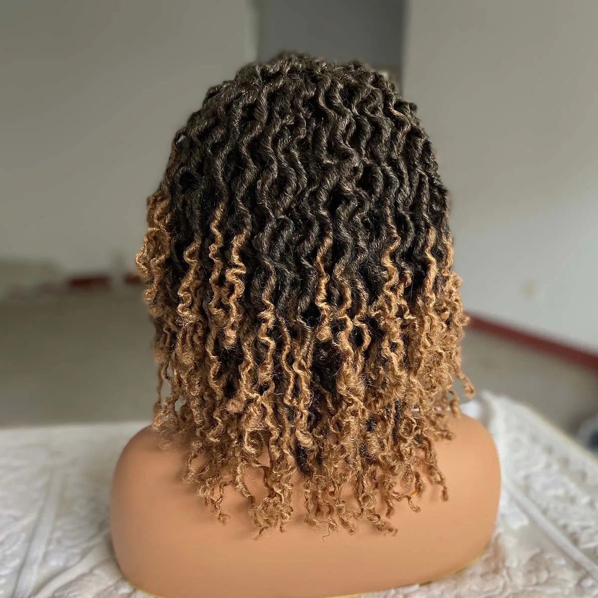 Short Goddess Faux Locs Wig | Synthetic Braided Crochet Dreadlock Hairpiece - ANDYS