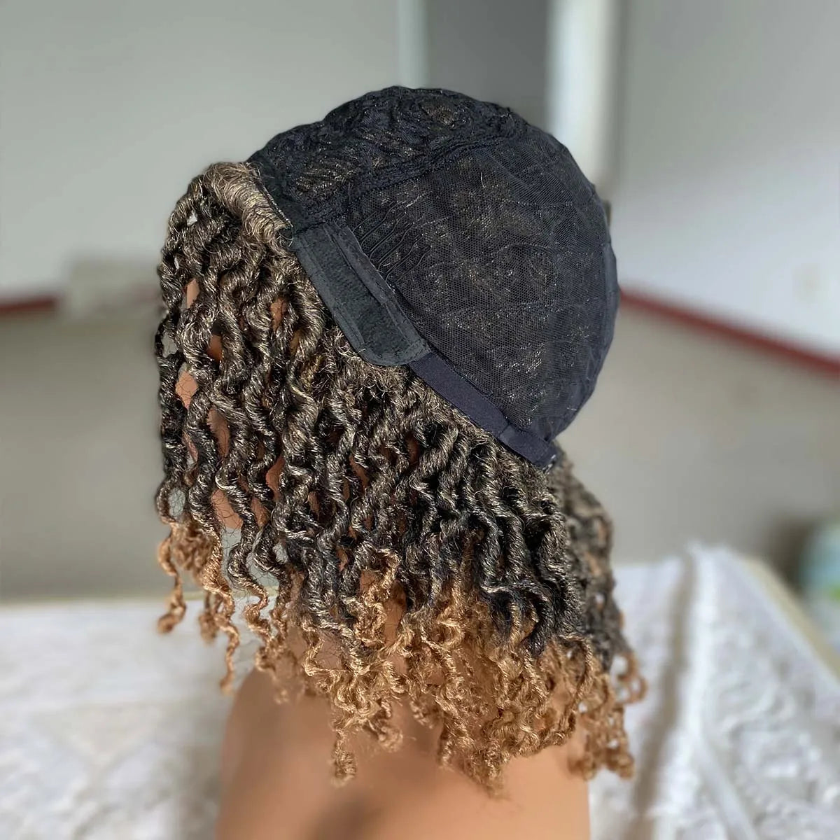 Short Goddess Faux Locs Wig | Synthetic Braided Crochet Dreadlock Hairpiece - ANDYS