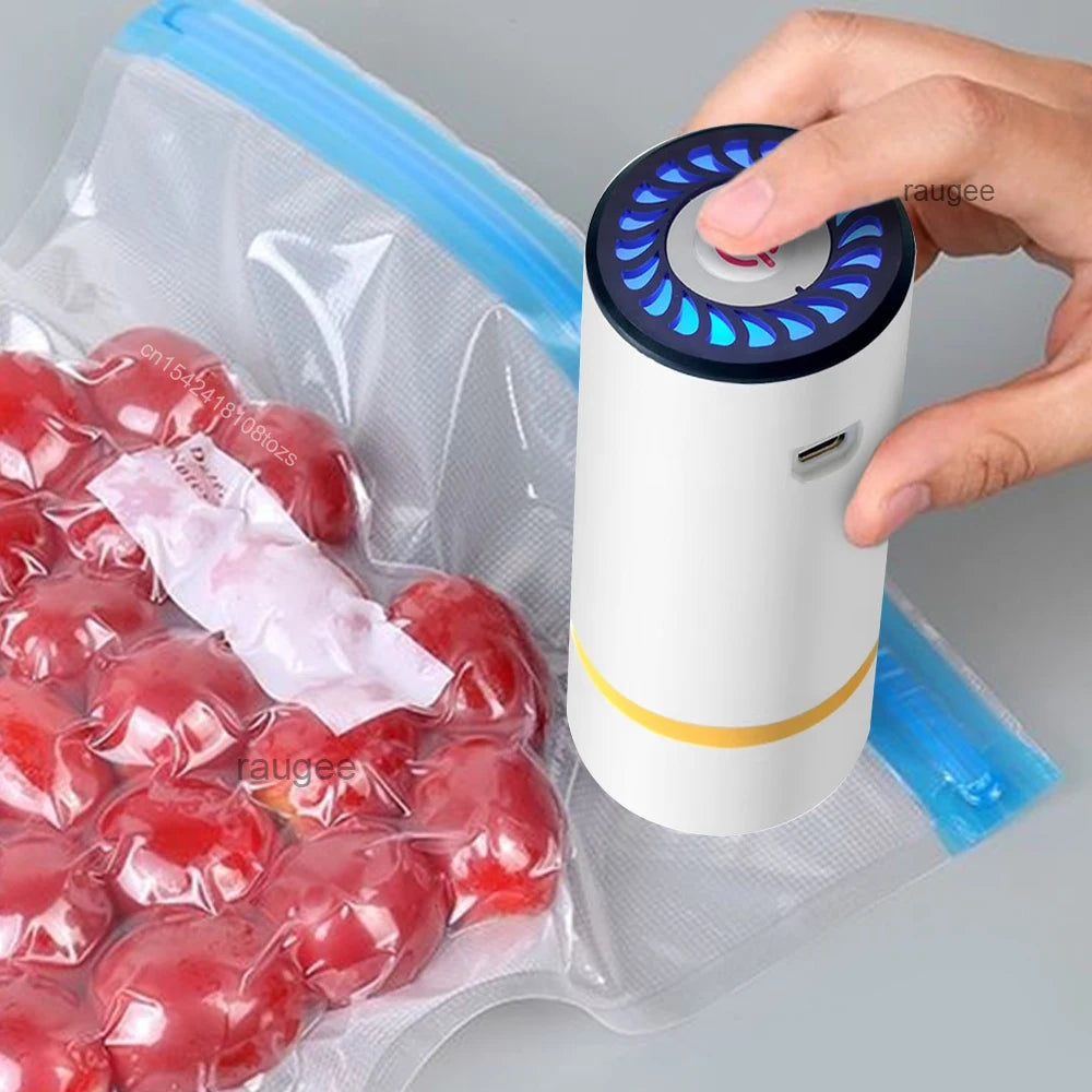 Mini Rechargeable Electric Vacuum Pump for Food Preservation