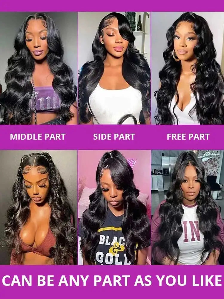 Brazilian Glueless Body Wave HD Lace Front Wig | Pre-Plucked Human Hair - ANDYS