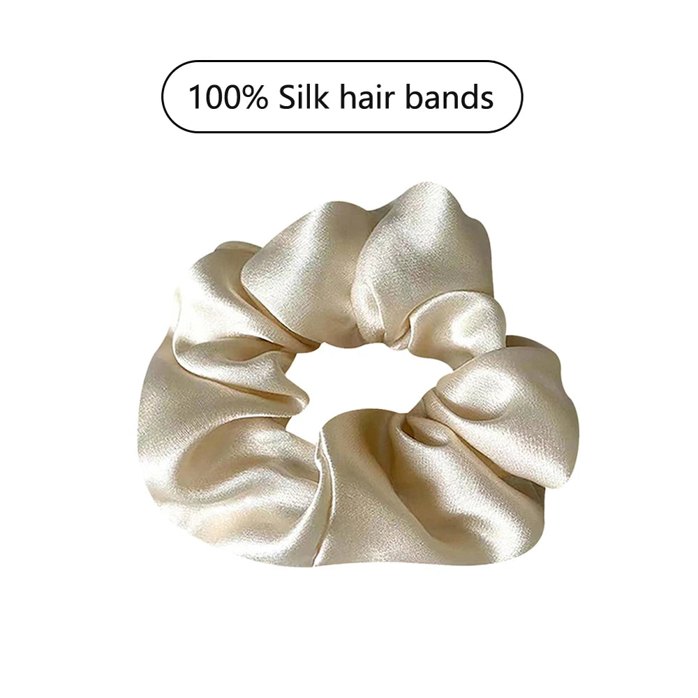 100% Pure Mulberry Silk Large Scrunchie