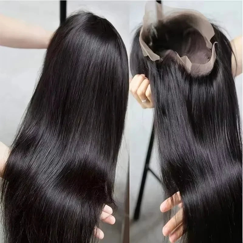 Brazilian Glueless Bone Straight HD Lace Front Wig | Pre-Plucked Human Hair - ANDYS