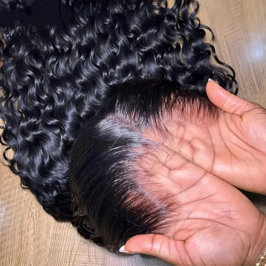 200% Deep Wave HD Lace Front Wig | 13x4 Transparent Brazilian Remy Human Hair - ANDYS