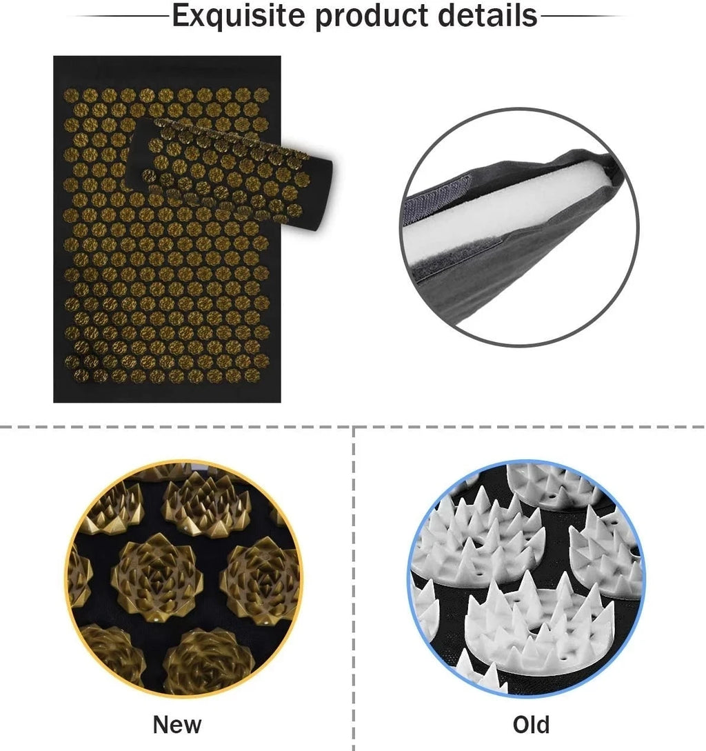 Acupressure Yoga Mat and Pillow Set