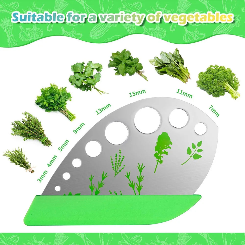 5-Blade Herb Scissors – Stainless Steel Kitchen Shears with Protective Cover