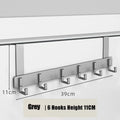 6-Hook Over-the-Door Organizer Rack | Heavy-Duty Hanger for Clothes, Coats, Hats, & Towels