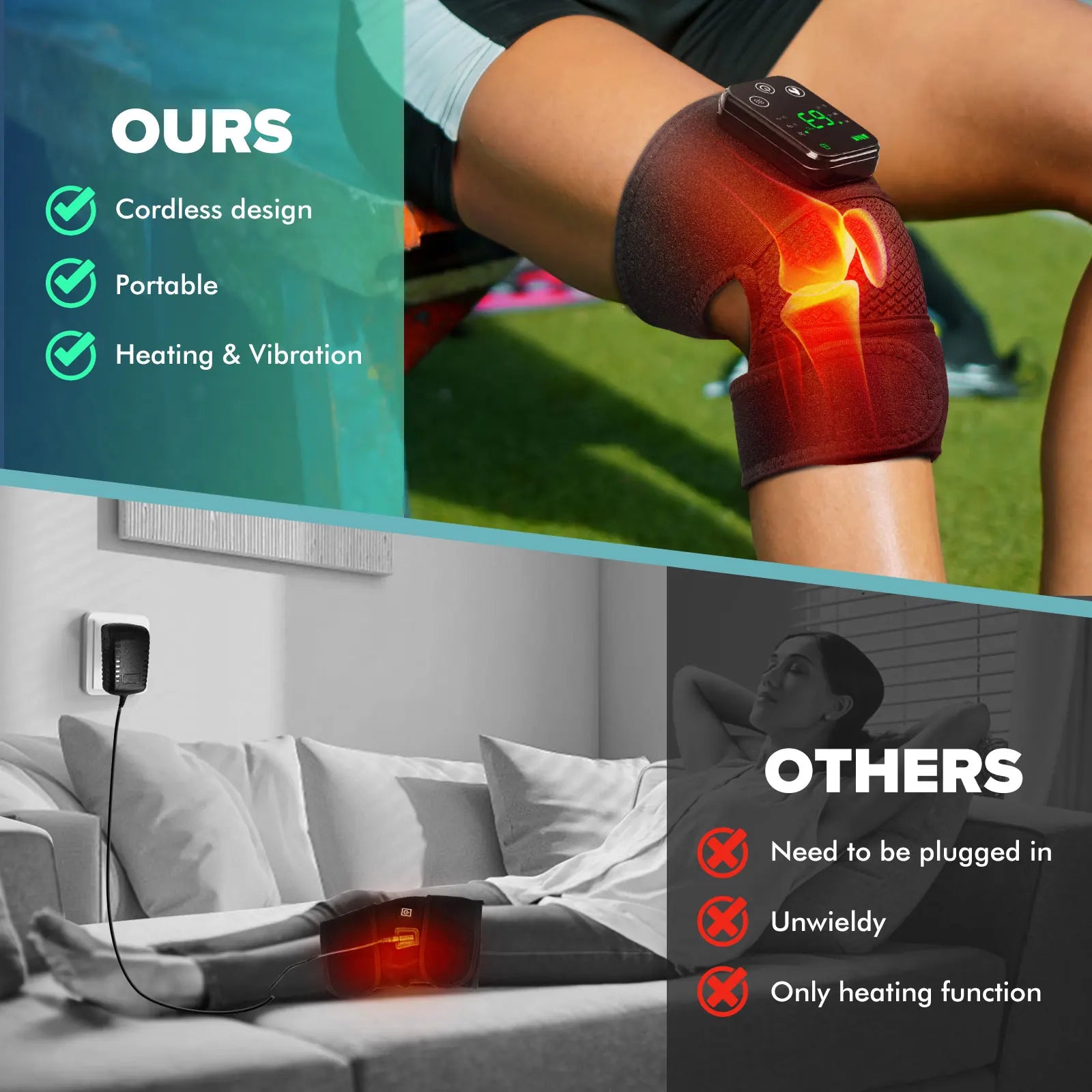 Intelligent Electric Heated Knee Massager