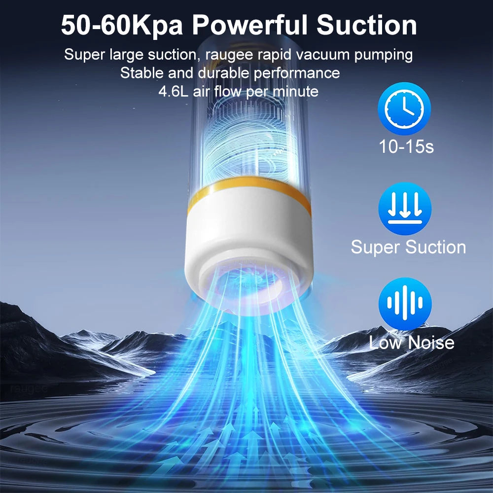 Mini Rechargeable Electric Vacuum Pump for Food Preservation