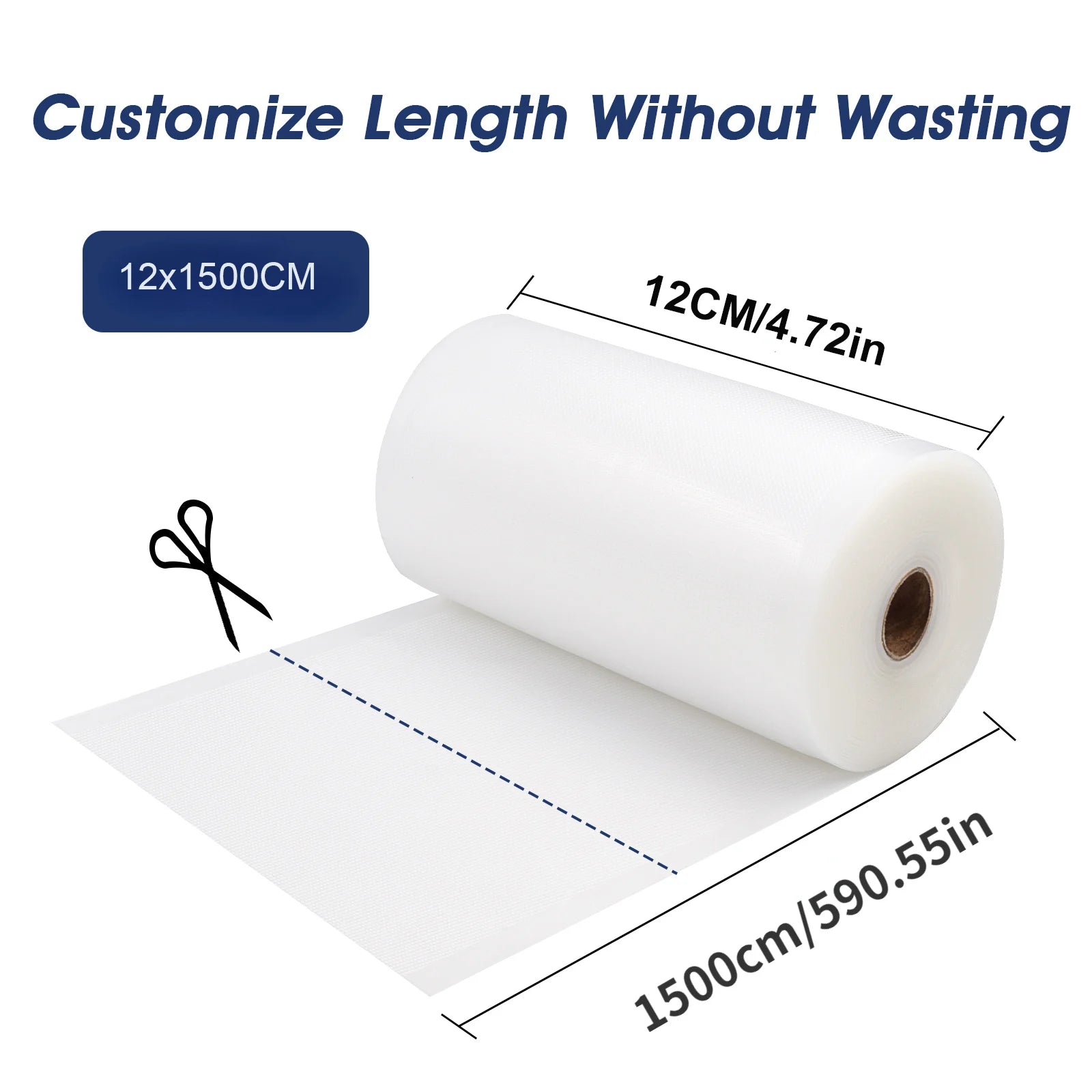 Premium Vacuum Sealer Rolls—Heavy-Duty Food Storage & Sous Vide Pouches (15-Meter Continuous Roll)