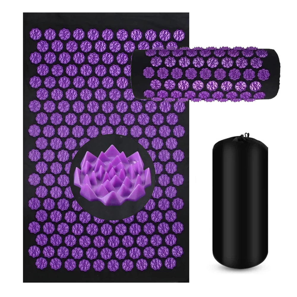 Acupressure Yoga Mat and Pillow Set