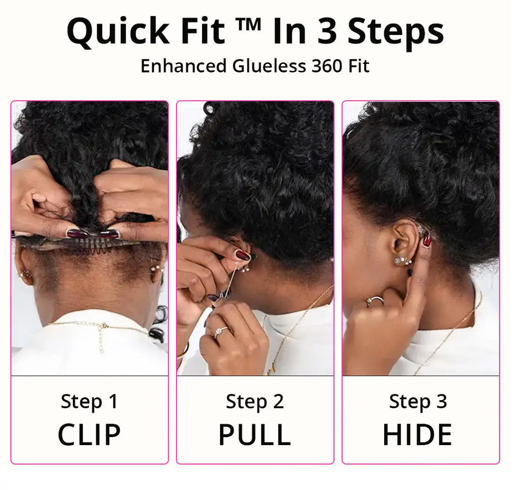Invisi-Strap Full Lace Glueless Wig | Water Deep Curly Human Hair - ANDYS