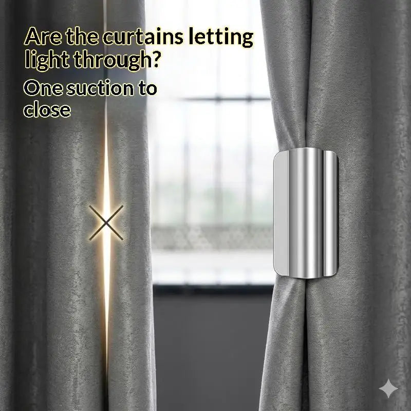 Strong Magnetic Curtain Clips – No-Drill Blackout Curtain Closures