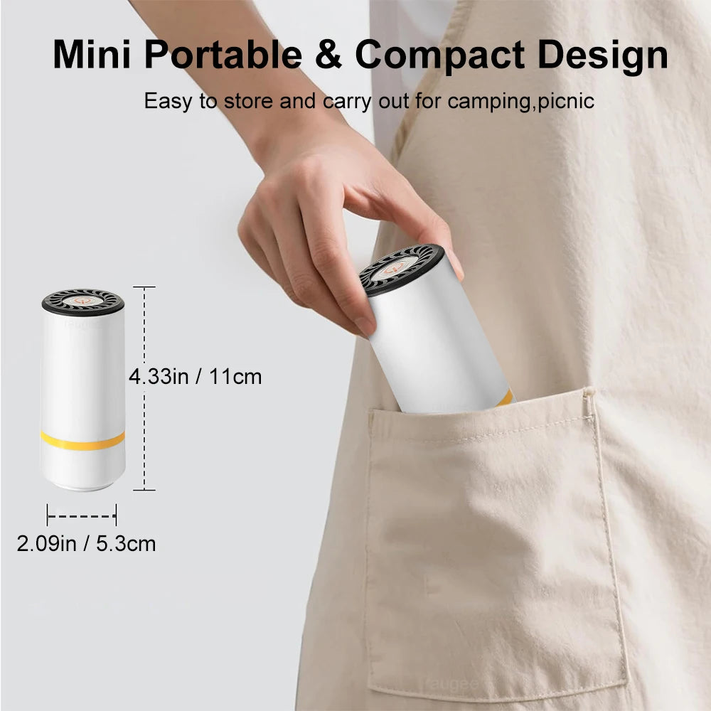 Mini Rechargeable Electric Vacuum Pump for Food Preservation