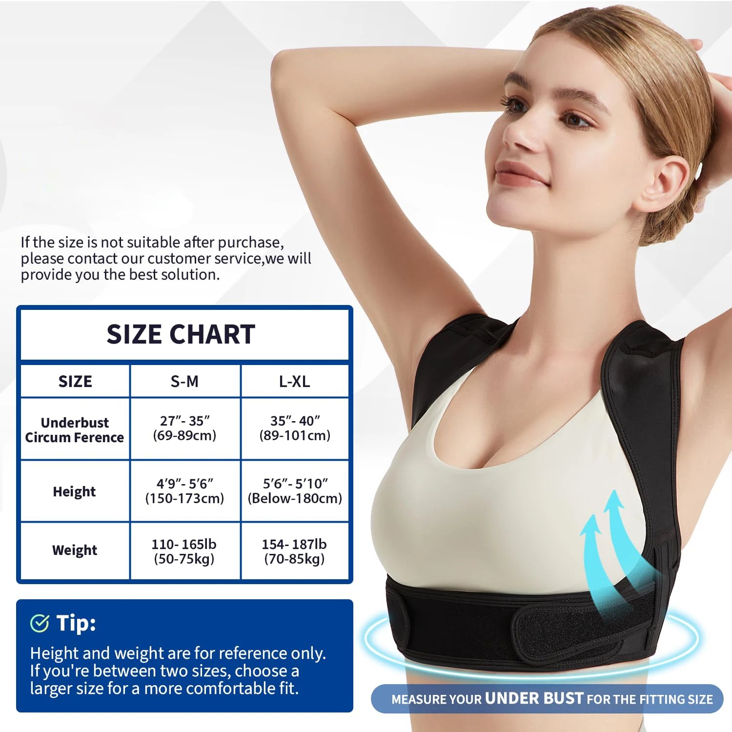 Adjustable Posture Corrector for Back Support | Breathable Shoulder Support Brace for Men & Women