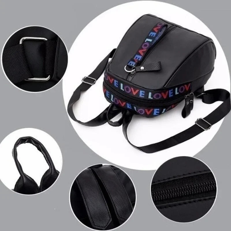 Women's PU Leather Mini Backpack – Convertible Shoulder Bag | 3 Styles