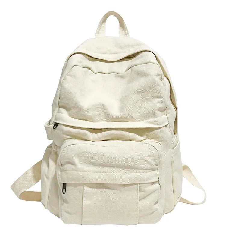 Vintage Canvas Laptop Backpack for Women