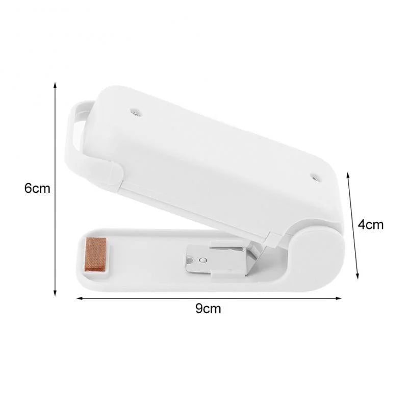 White hair straightener with dimensions labeled on a white background