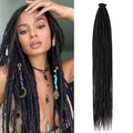 Synthetic Single Ended Dreadlock Extensions | 24-Inch Hippie Loc Crochet Hair - ANDYS