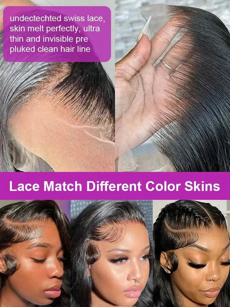 Brazilian Glueless Body Wave HD Lace Front Wig | Pre-Plucked Human Hair - ANDYS