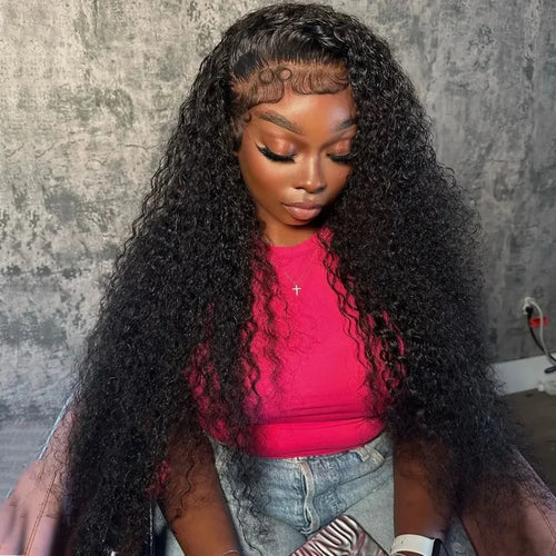 200% Deep Wave HD Lace Front Wig | 13x4 Transparent Brazilian Remy Human Hair - ANDYS