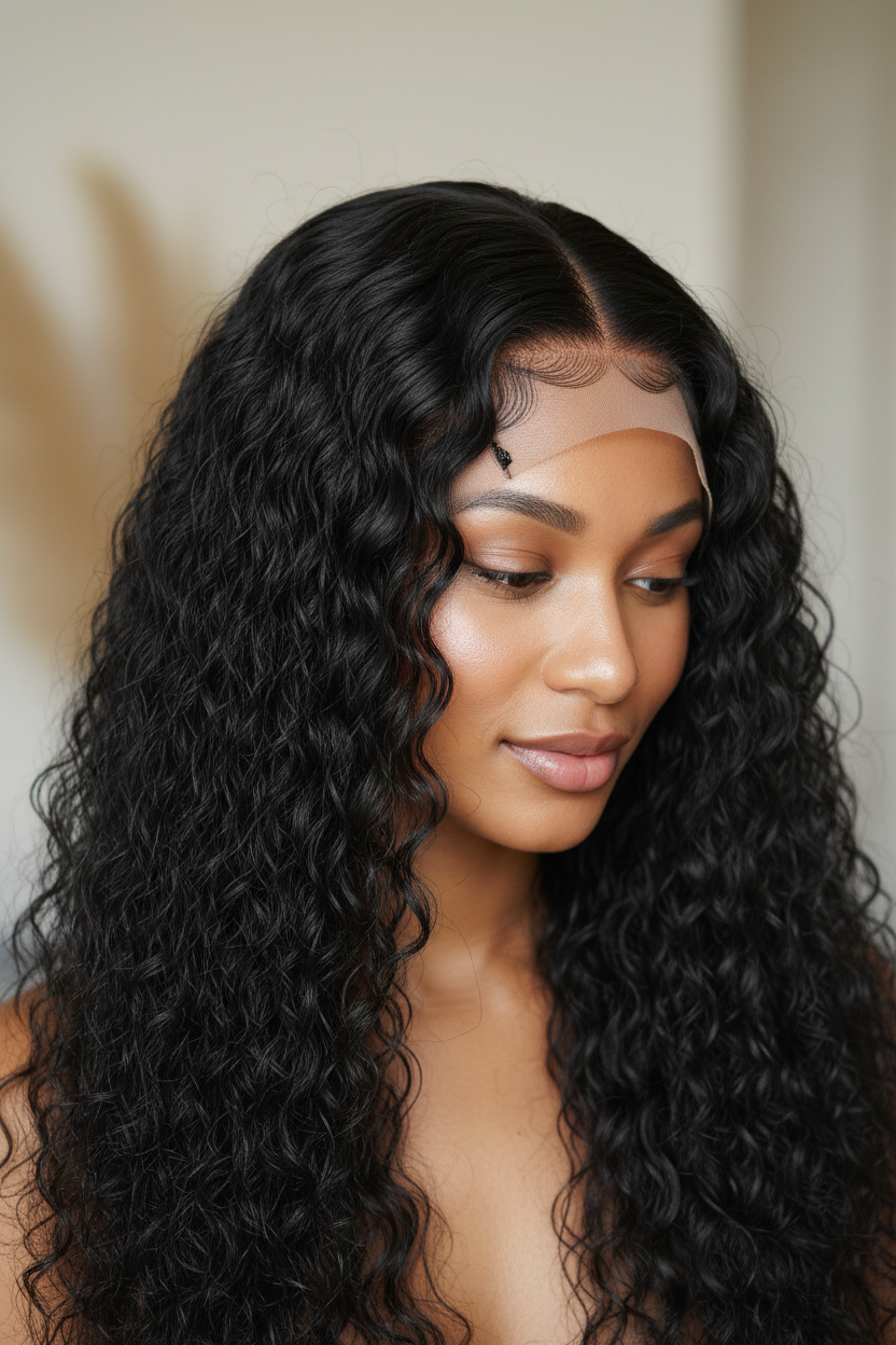 Deep Wave Wig - Lifestyle Lace Detail