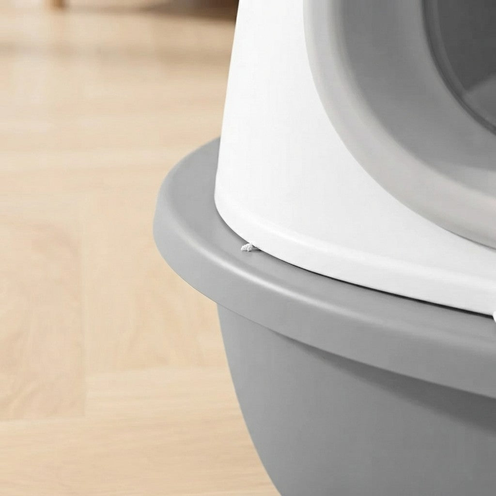 Enclosed Cat Litter Box – Anti-Splash, Odor Control & Easy-Clean Pet Toilet