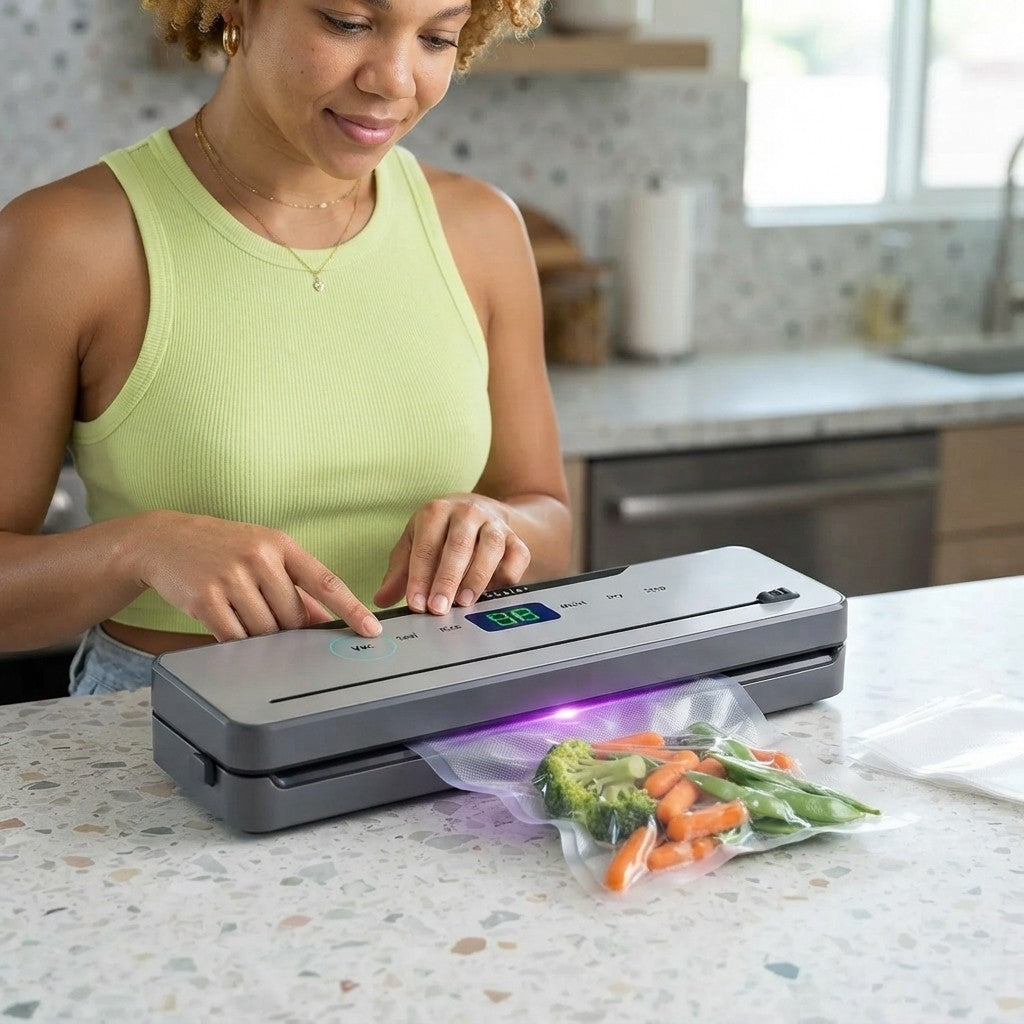 Automatic Vacuum Sealer Machine with Built-in Cutter