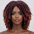 Short Faux Locs Wig - Model Hero